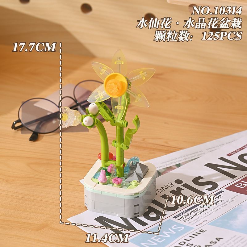 Compatible con insectos, alta vida marina, flores, plantas, bloques de construcción, plantas en maceta, puzzle, juguetes, joyas, adornos