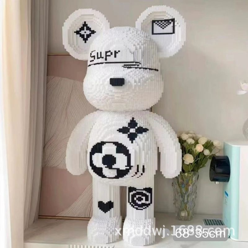 Oso violento bloques de construcción oso compatible con bloques de construcción de juguete Lego puesto al por mayor niños y niñas regalo decoración sala de estar rompecabezas buena