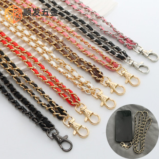 Mobile Phone Lanyard Crossbody Wear Leather Chain Metal Hook Hook Lanyard Chain Hook Wrist Bracelet
