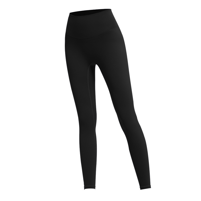 Nuevos pantalones de yoga de cintura alta de melocotón europeo y americano pantalones de barbie de deportes ajustados de las mujeres pantalones de fitness de secado rápido