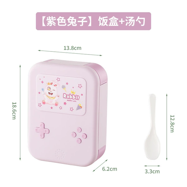 【Purple Rabbit】Lunch Box + Soup Spoon
