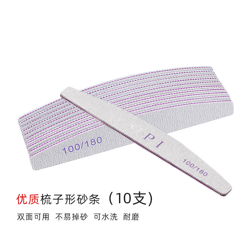 Lima de uñas resistente al desgaste tira de frotamiento esmalte de uñas lima de uñas tira de arena tira de molienda lima de uñas gruesa