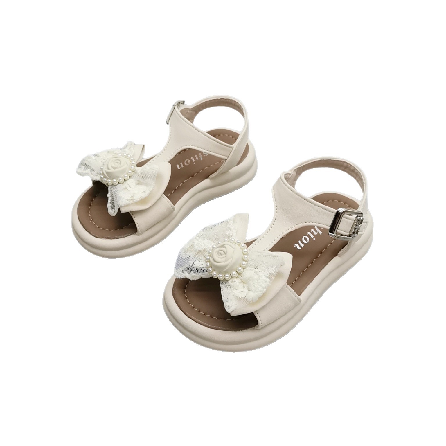 Verano caliente 2025 retro tesoro femenino 1-3-5 años a través de la red zapatos casuales para niños pequeños y medianos zapatos de princesa de tendón de res antideslizante