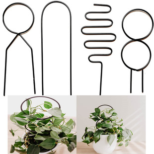 Cross-border plant climbing stand potted flower arrangement stand green plant climbing vine flower stand balcony support iron frame Amazon