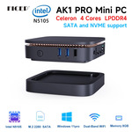 主机电脑minipc广告机终端盒子四核4k画质AK01PRO魔方便携硬盘