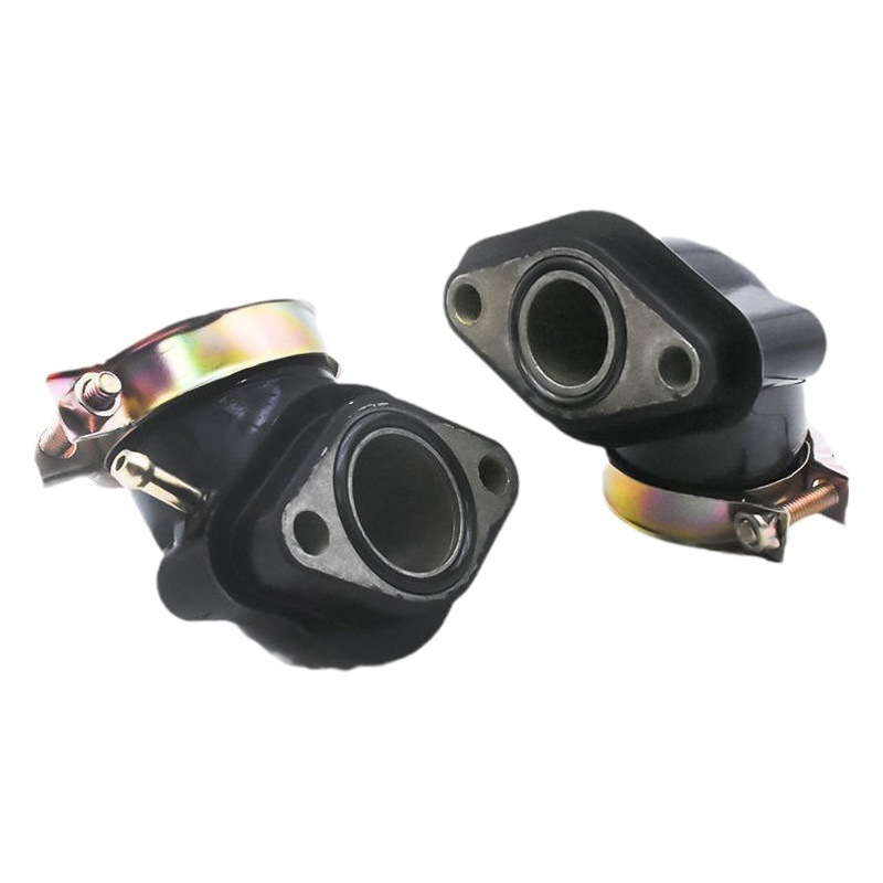 Pedal de motocicleta Guangyang50 60 80 125 GY6125 conector de interfaz del carburador Haumai 125 tubo de entrada de aire