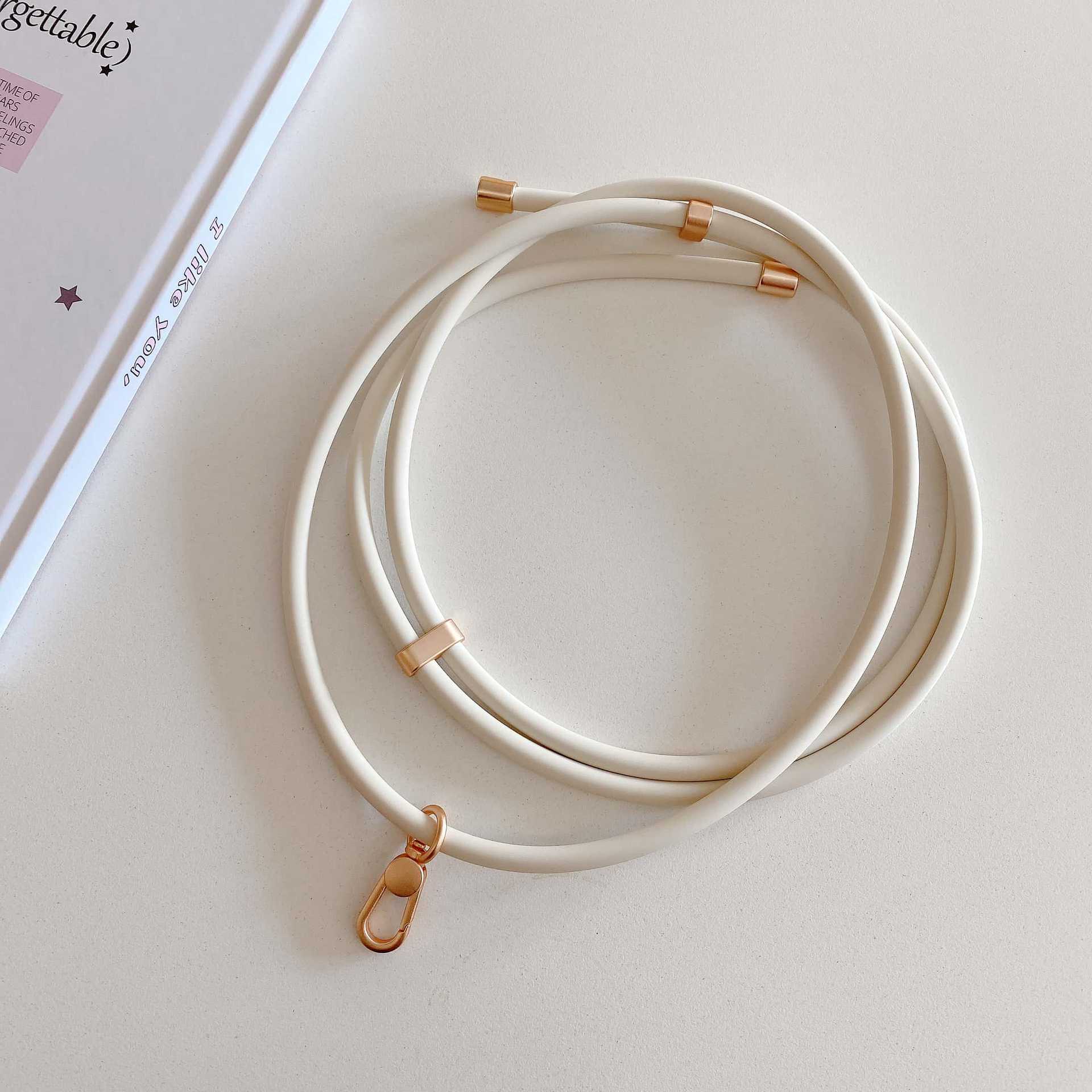 Verdadero silicona líquida universal moda al aire libre cuello de cuello de cuello anti-perdida ajustable para teléfono móvil universal cuello conveniente