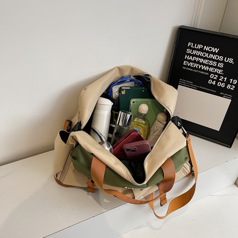干湿分离健身包独立鞋仓可扩展大容量短途旅行包套拉杆休闲行李包|undefined
