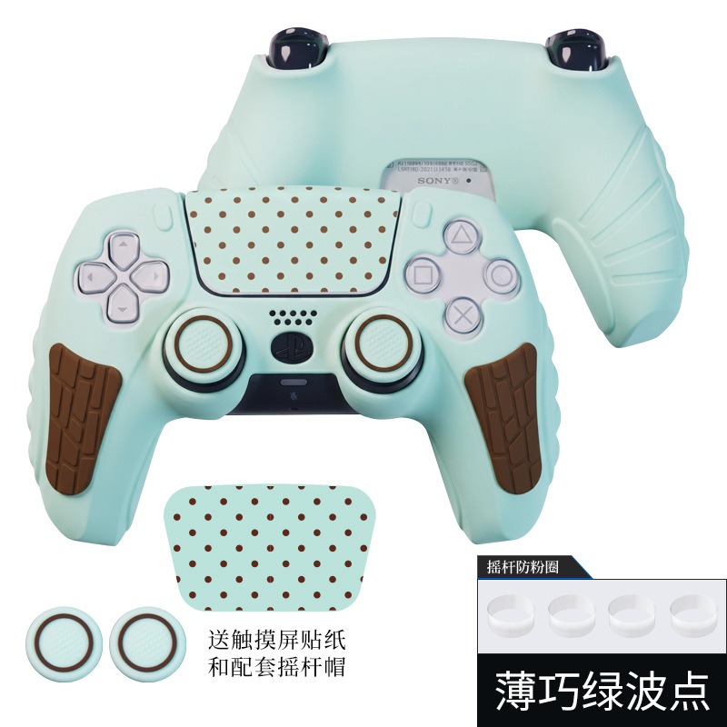 PlayStation5 PS5 cubierta de la manija cubierta protectora de silicona antideslizante a prueba de sudor cubierta de goma accesorios de acogida del juego