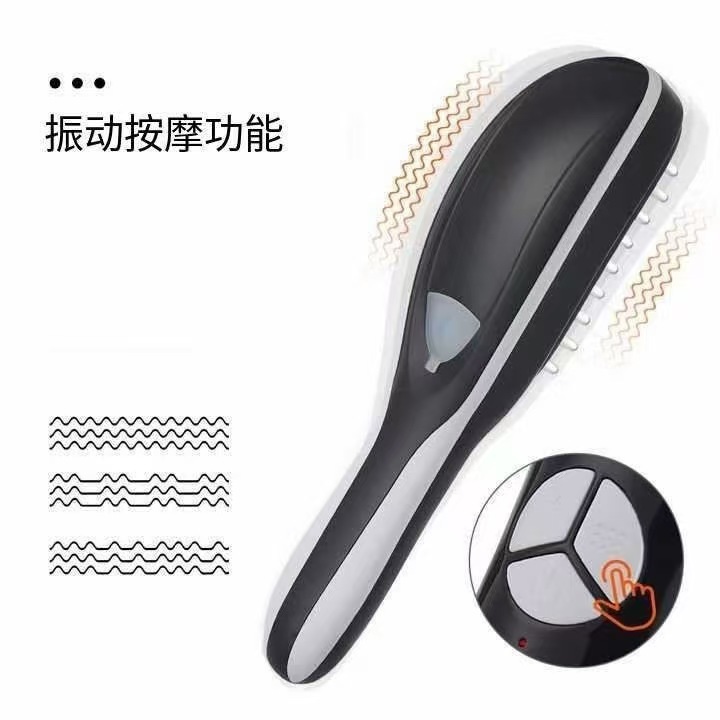クロスボーダー電動マッサージスプレー櫛赤ブルーレイ頭皮経絡健発マッサージ櫛電動看護脱育毛防止器|undefined