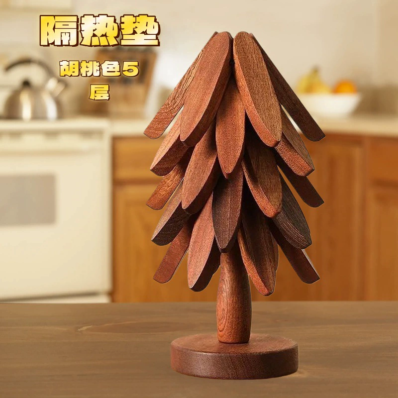 Бамбуковая креативная деревяня слива цвет One Tree теплоизоляционная подкладка столовая подкладка высокая термостойкость домашняя подставка для кастрюли оптовая продажа