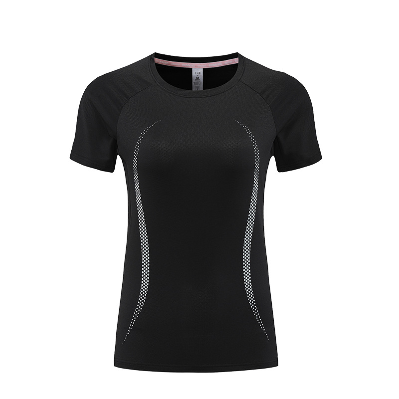 Ropa de Yoga de verano para mujer de manga corta de secado rápido Top running ciclismo entrenamiento ropa de fitness Slim adelgazante Camiseta deportiva
