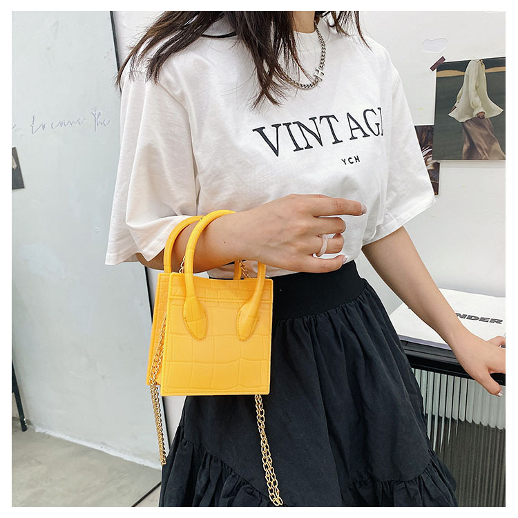2025 Cross-border new popular smiling face bag, small square bag, fashionable and versatile chain hand bag, shoulder and crossbody jelly women's bag undefined