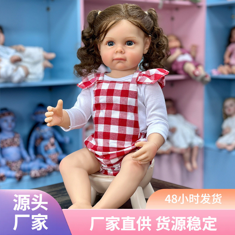 Muñecas al por mayor de 22 pulgadas niñas bebés pesados cm 55 muñecas muñecas muñecas muñecas simulación de juguetes