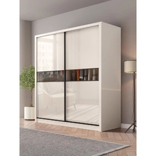 衣柜卧室家用推拉门2025新款亮光现代简易移门经济型收纳衣橱