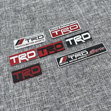 汽車TRD racing 金屬標個性改裝標志葉子板 尾部裝飾貼 字母車貼