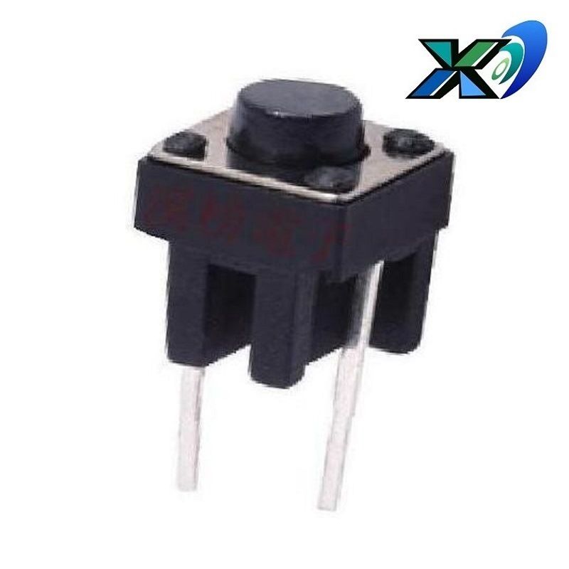 轻触开关垫高2脚  按键开关立式两脚  按钮开关立式两脚6.2*6.2mm