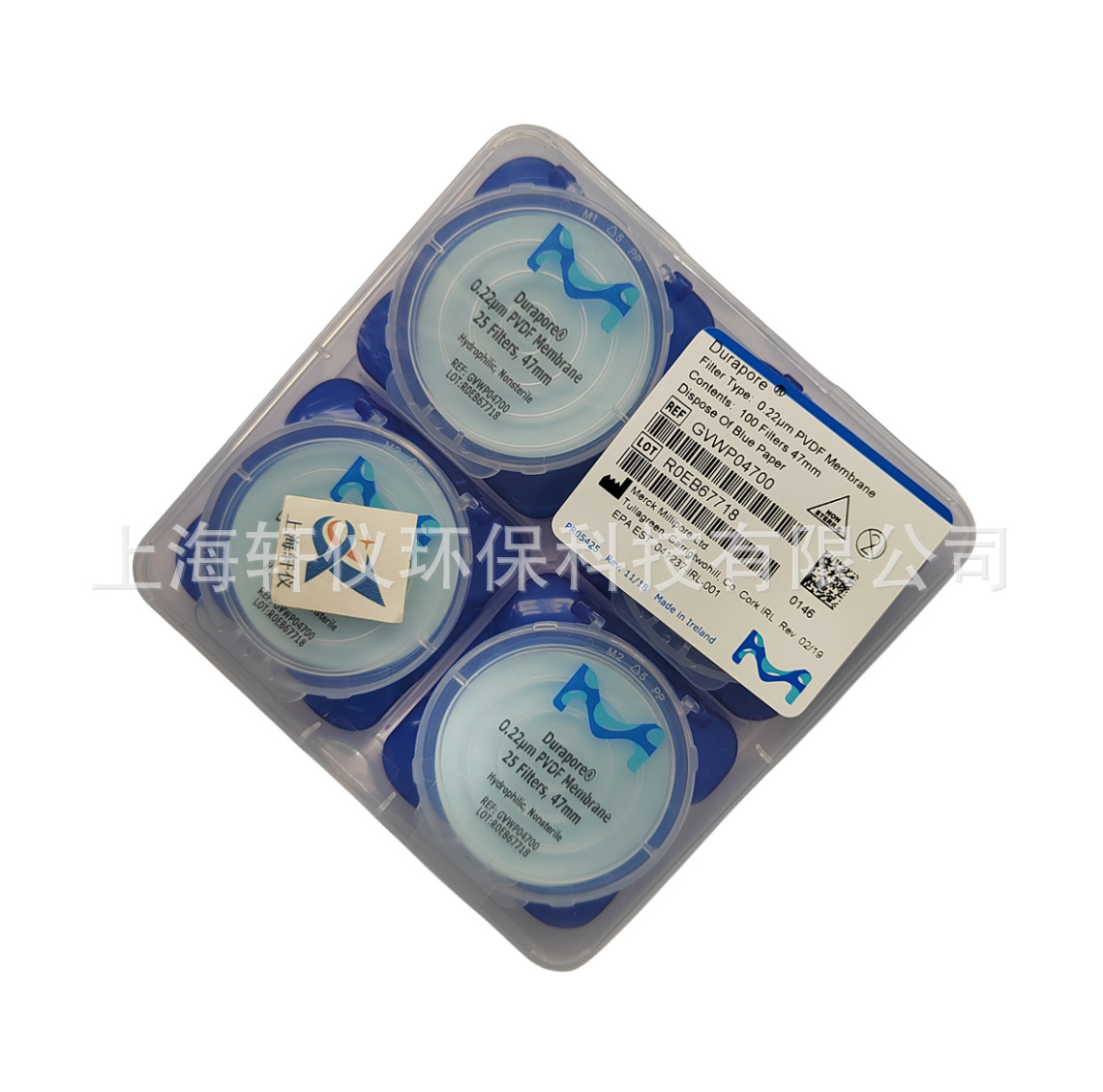 GVWP09050水系微孔滤膜0.22um 美国Millipore亲水PVDF光面滤纸