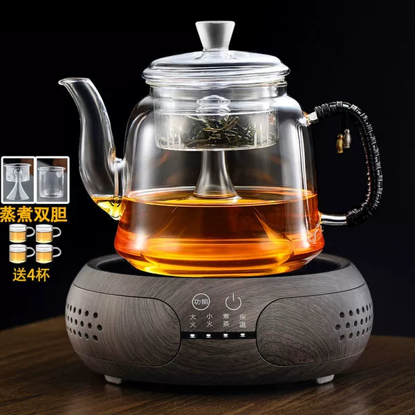 Tangle B Style Steaming Kettle + Ebony Drum Stove