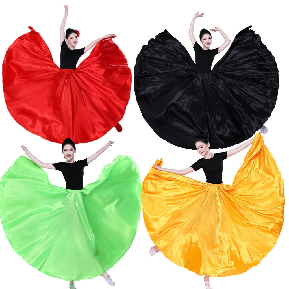 Синьцзян Танцевальная практика юбка Yi Uygur Танцевальная практика юбка тибетская одежда для выступлений юбка для взрослых большие качели юбка женская