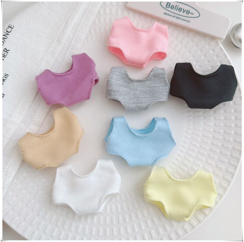 4.0Labubu Labubu Dress up Clothes 10cm Baby Clothes Shirley Mei Lulu Big Stupid Dog Swimsuit Jumpsuit