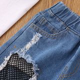 Брендовые летние модные джинсы, штаны, детская одежда, европейский стиль