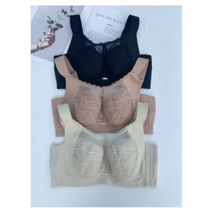 1356 New plus size Thin Underwear Big Chest Small Chest Breast Anti-sagging Anti-expansion Full Cup Bra