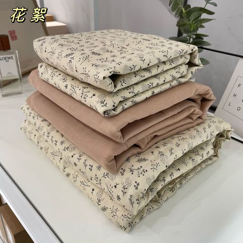 All-cotton double-layer sheet bed skirt single A-class baby grade solid Morandi color student dorm single double item