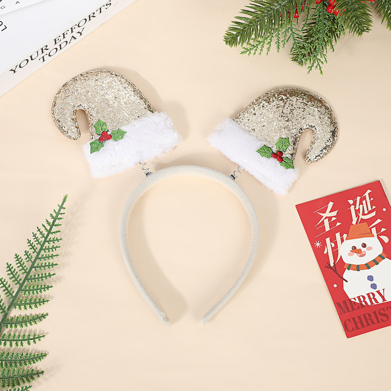 クロスボーダークリスマス帽子ヘッドバンドパフォーマンスアクセサリークリスマスパーティードレスアップ用品ヘッドバンド子供のギフト卸売|undefined