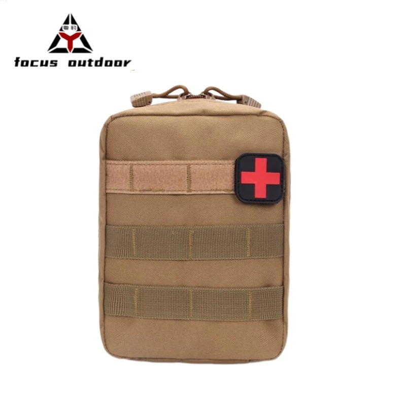 Paquete de primeros auxilios médicos deportivos al aire libre, paquete médico táctico multifuncional camuflado, paquete accesorio, paquete de emergencia para montar
