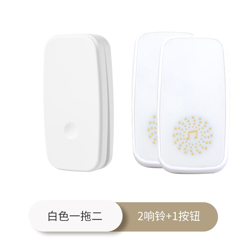 흰색 중국 표준 미국 표준 1대2(송신기 1개 + 수신기 2개)