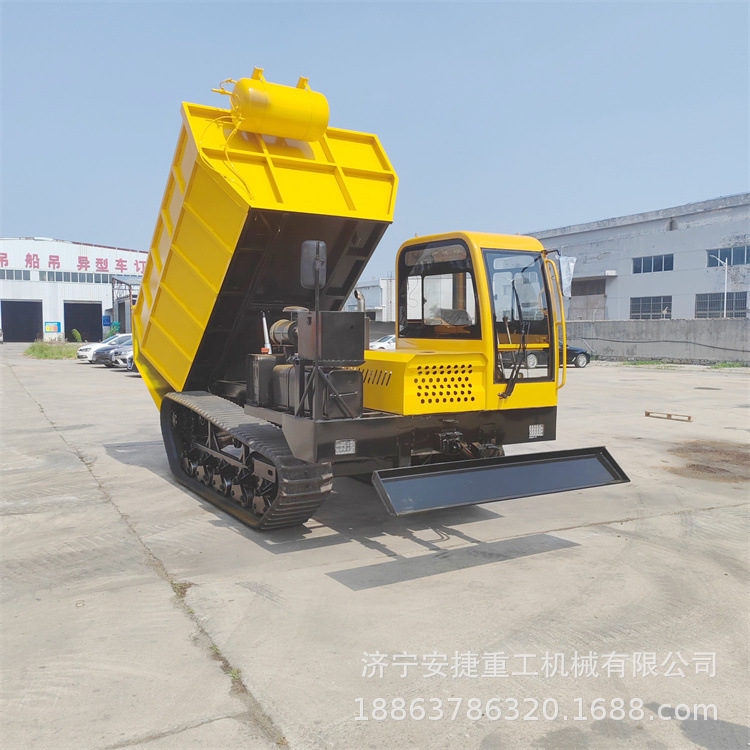 10吨履带运输车爬山虎 山地砂石料运输载重王 后驱液压履带搬运车