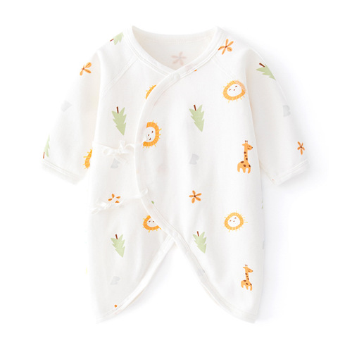 Newborn baby clothes spring and autumn long-sleeved onesies autumn butterfly clothes men and women 0-6 months baby crawling clothes