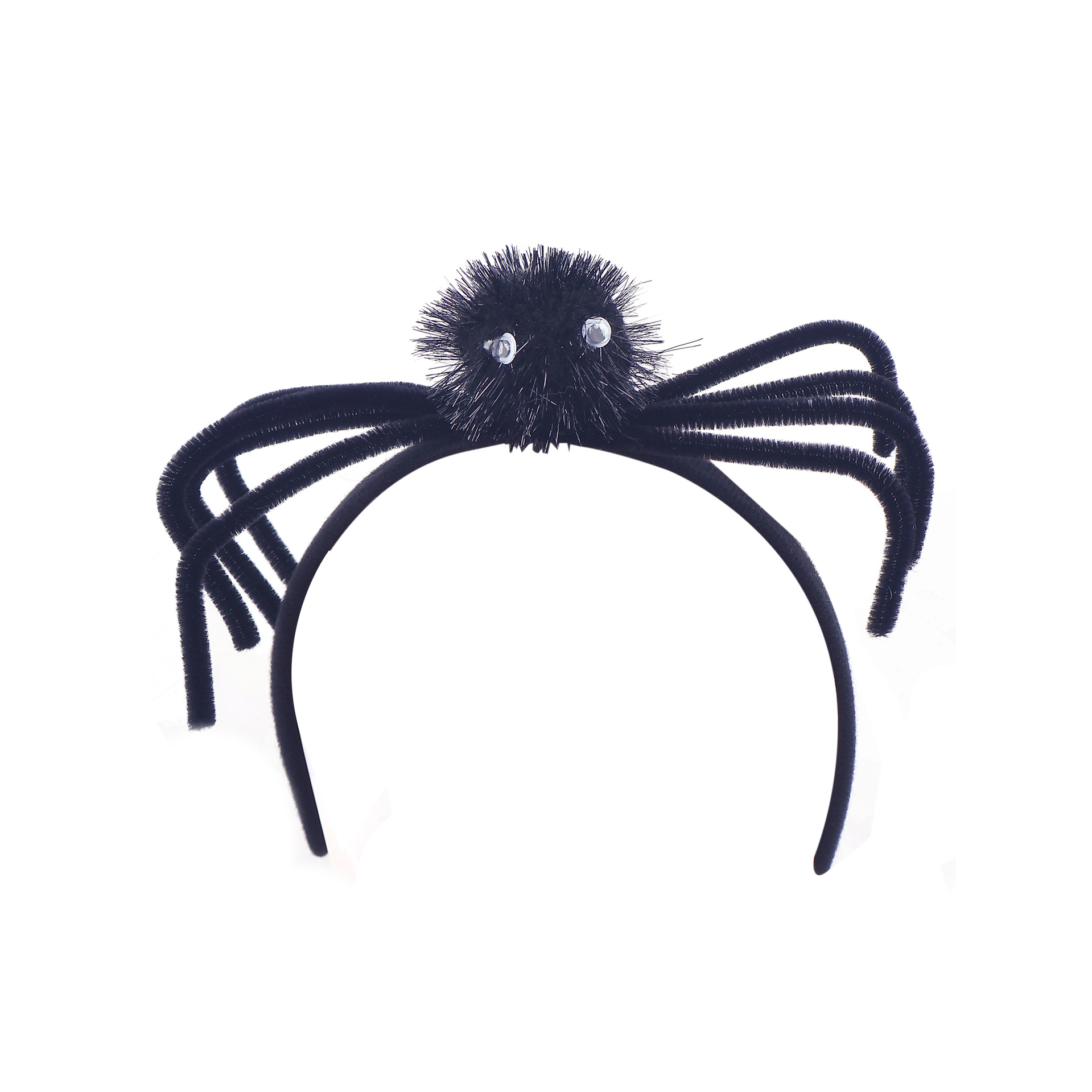 Amazon nueva horquilla de araña de Halloween para niños Adultos Festival de fantasmas Decoración de fiesta Diadema de araña tridimensional al por mayor