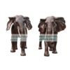 Casting bronze elephant sculpture ornament a pair of auspicious Ruyi copper elephant enterprises at the door of copper carving craft gift sculpture ornaments