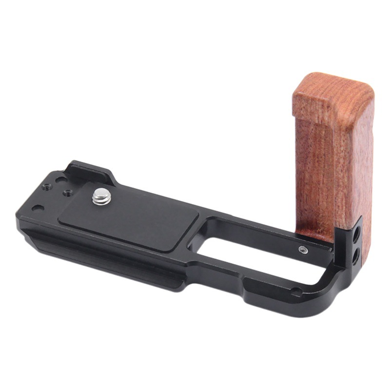 Adecuado para Sony ZV1II Cámara Placa de liberación rápida ZV-1F M2 ZV1L Disparo vertical mango madera accesorios fotografía