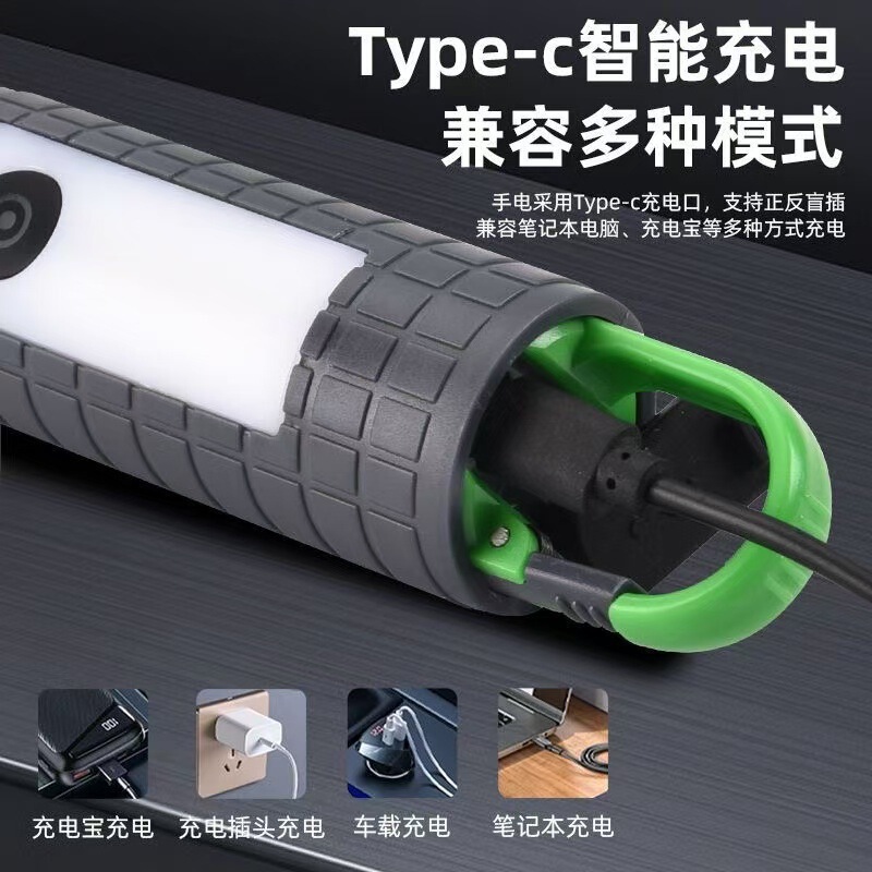 多機能強力ミニ懐中電灯、屋外長距離照射、超高輝度、携帯用、防水、長時間持続、フック付きキャンプ用懐中電灯|undefined
