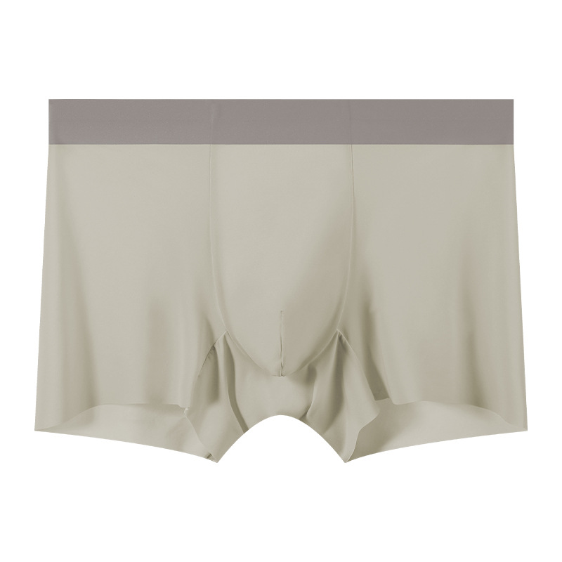 Ropa interior de seda de hielo para hombre 10A Bóxer transpirable con mentol antibacteriano