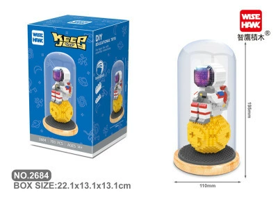 Moon, astronaut, colorful protective cover, 2684 month