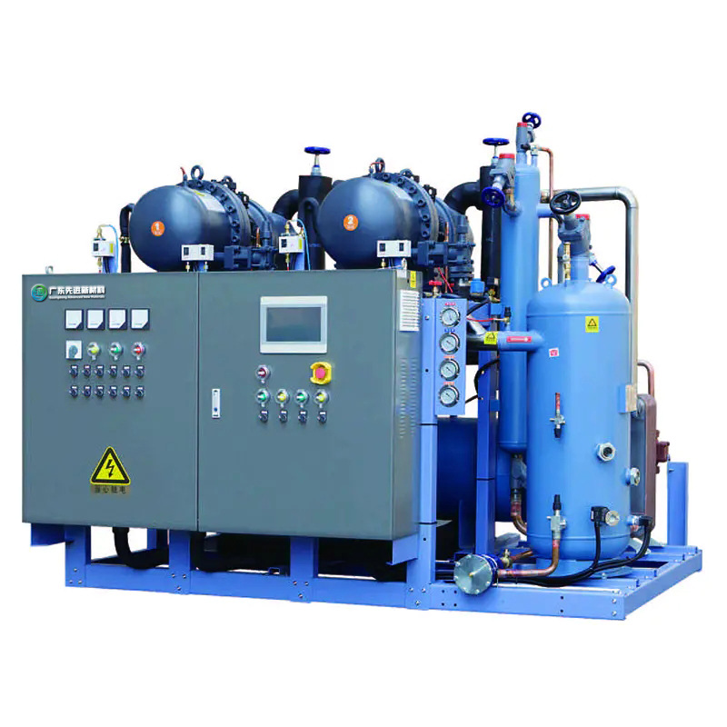 螺杆制冷机组并联全封闭安装方便生产厂家直销