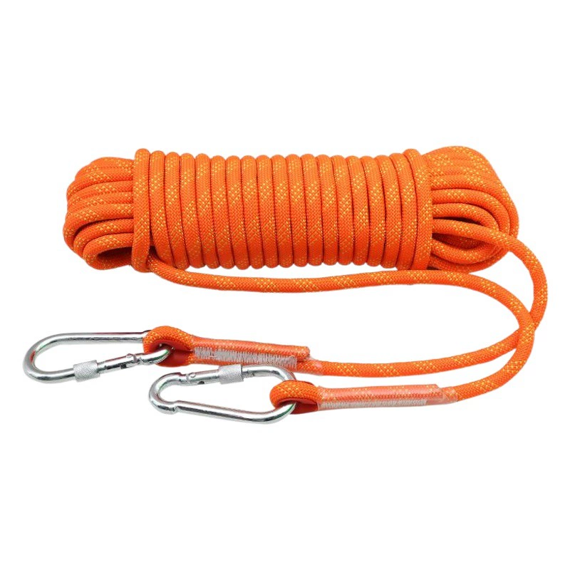 Веревка для скалолазания на открытом воздухе Веревка для скалолазания Противопожарная быстросъемная веревка Статическая веревка Нейлоновая износостойкая страховочная веревка для воздушных работ