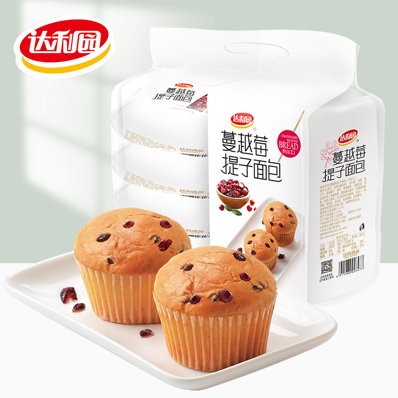 Daliyuan Cranberry Raisin Bread Breakfast Hand-Torn Bread Snack Daliyuan Cranberry Raisin Bread Breakfast Hand-Torn Bread Snack