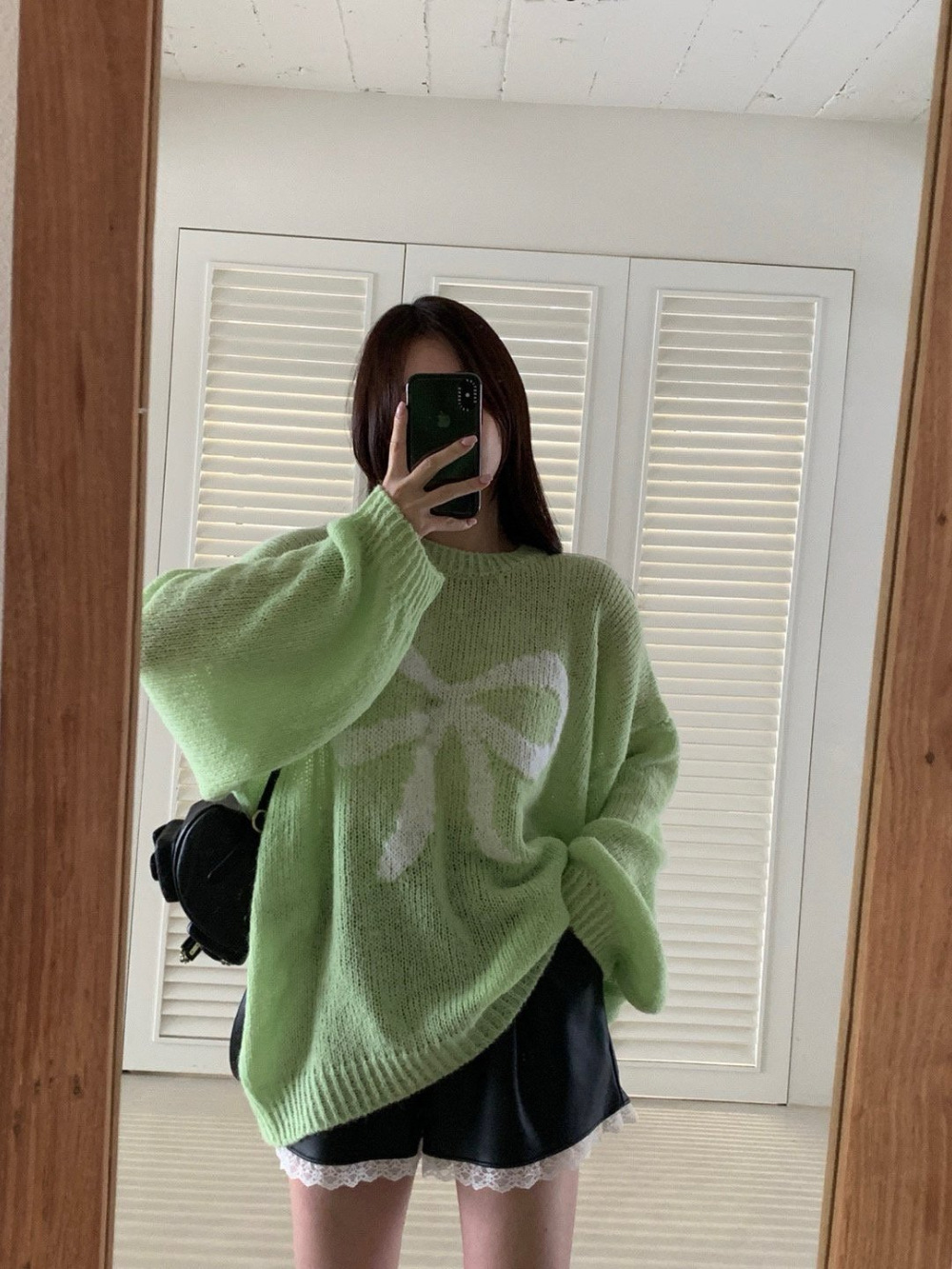 420g Weight Long Sleeve Sleeve Length Pullovers Placket Type Spandex, knit Fabric Type Long Top Length Knitwear Tops Type Daily Occasion Round Neck Neckline Loose Fit Type Bow Knot Pattern Spring, Autumn Season Women's Gender Casual, Elegant Style Wholesale Women's Casual Elegant Bow Knot Long Sleeve Sweaters & Cardigans 5