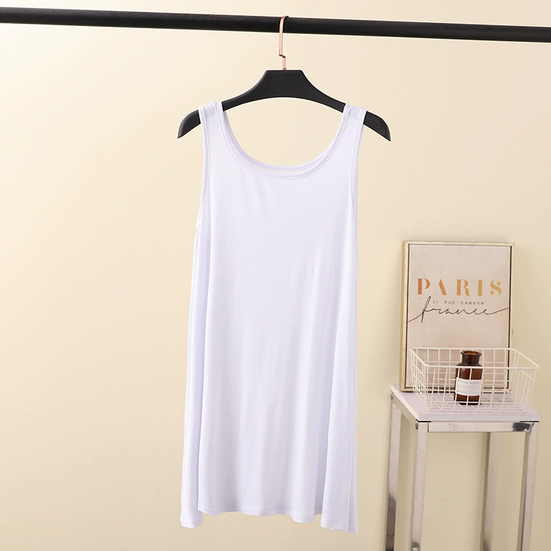 Long tank top, dress, plus size, mid-length, loose fit