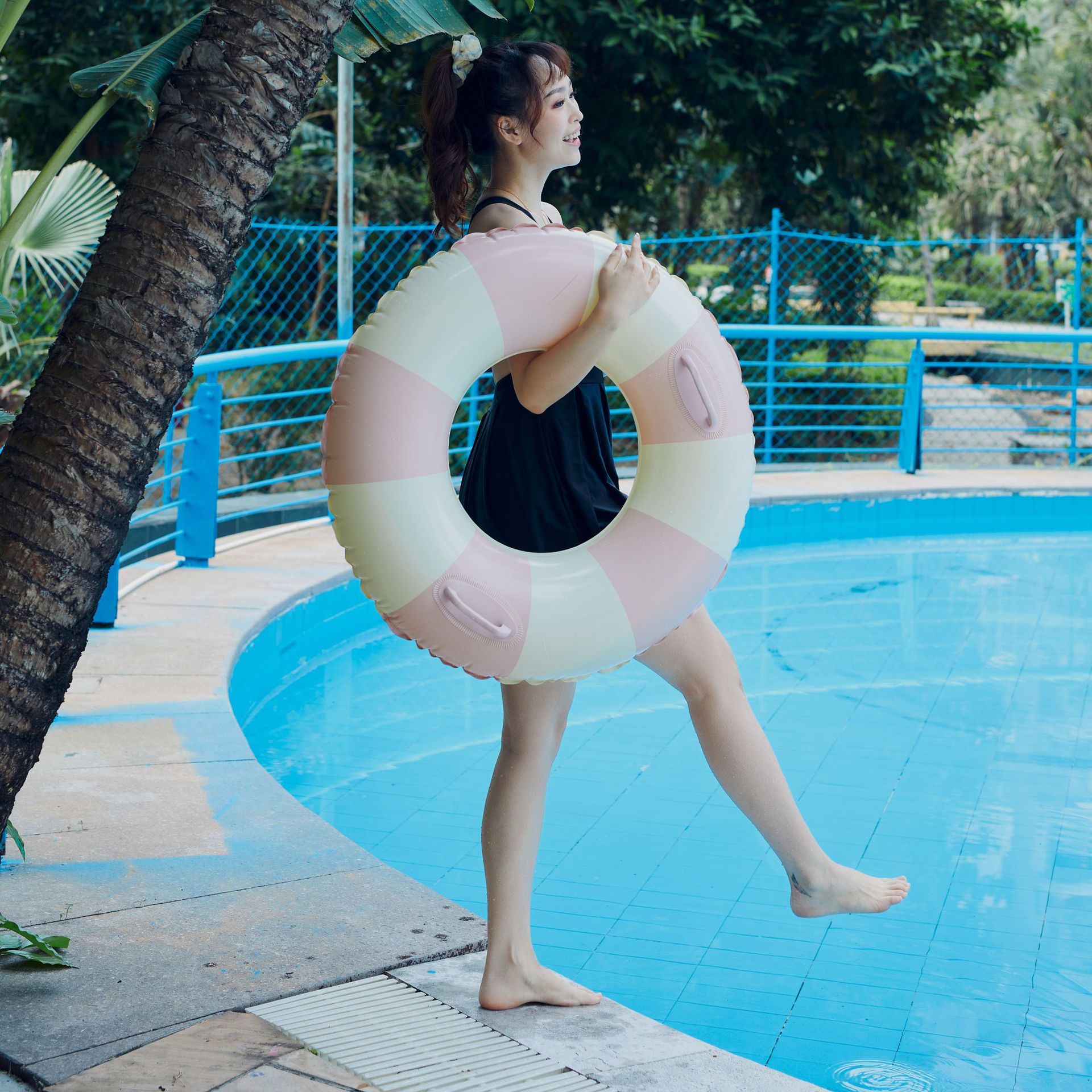 210g Weight Swim Ring Type of Swimming Accessories 1 Piece Quantity PVC Material Color Block, Solid Color Pattern Kid'S Gender Cute Style Cute Color Block Solid Color PVC Swim Ring Swimming Accessories 1 Piece 13