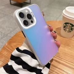 新款纯色镭射适用iphone17手机壳苹果15promax/14炫彩13pro16个性