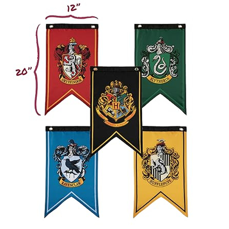 Bandera de cauda de pescado de Harry Potter 30 * 50CM bandera decorativa barra de salón triángulo bandera personalizada