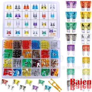 272PCS car fuse boxed small size fuse medium fuse mini zinc fuse combination