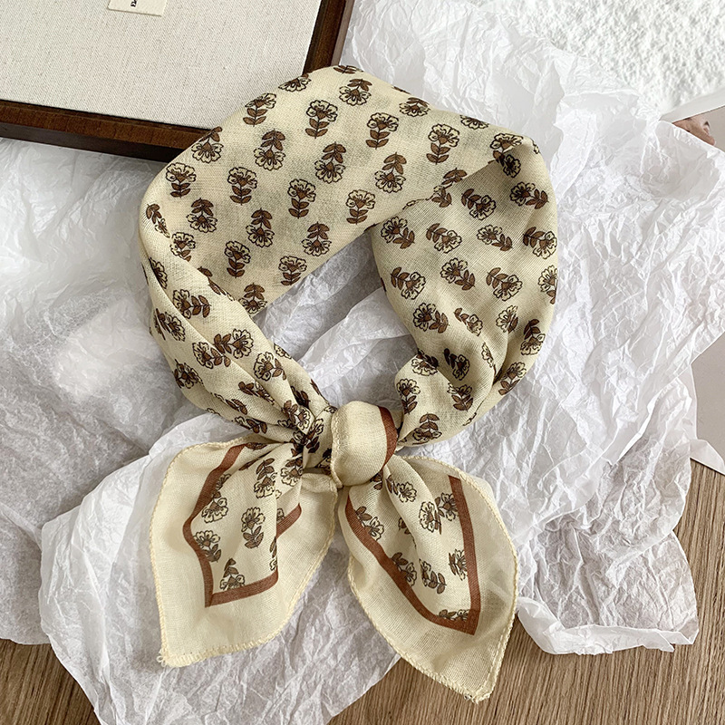Bufanda de seda, bufanda cuadrada pequeña, sentido avanzado, verano nuevo estilo, bufanda decorativa, bolsa atada, cinta, pañuelo en la cabeza, cinta para el cabello, cinta para el cabello