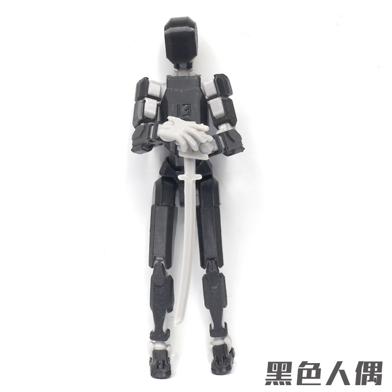 3D 인쇄 더미 인형-블랙